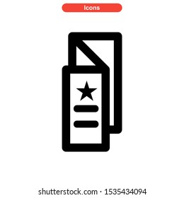 brochure icon isolated sign symbol vector illustration - high quality black style vector icons
