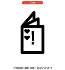 brochure icon isolated sign symbol vector illustration - high quality black style vector icons
