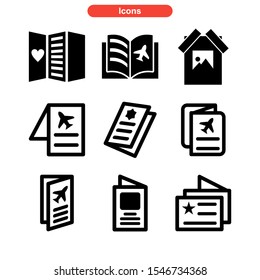 brochure icon isolated sign symbol vector illustration - Collection of high quality black style vector icons
