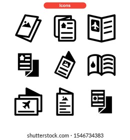 brochure icon isolated sign symbol vector illustration - Collection of high quality black style vector icons

