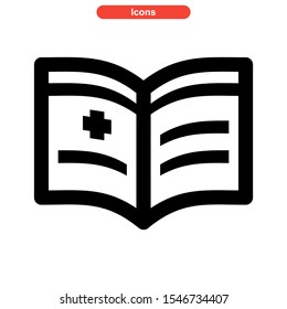 brochure icon isolated sign symbol vector illustration - high quality black style vector icons
