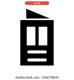 brochure icon isolated sign symbol vector illustration - high quality black style vector icons
