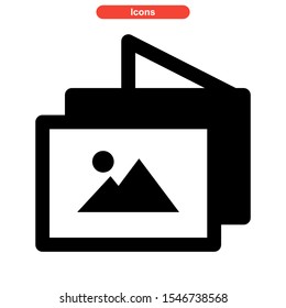brochure icon isolated sign symbol vector illustration - high quality black style vector icons
