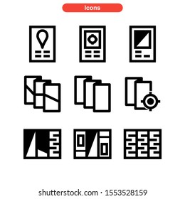brochure icon isolated sign symbol vector illustration - Collection of high quality black style vector icons
