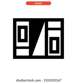 brochure icon isolated sign symbol vector illustration - high quality black style vector icons
