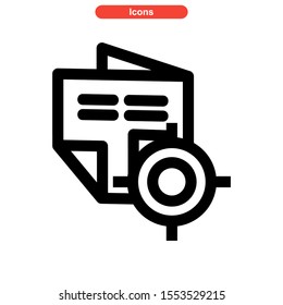 brochure icon isolated sign symbol vector illustration - high quality black style vector icons
