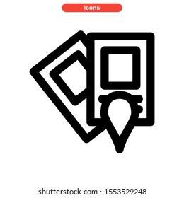 brochure icon isolated sign symbol vector illustration - high quality black style vector icons
