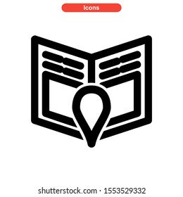 brochure icon isolated sign symbol vector illustration - high quality black style vector icons
