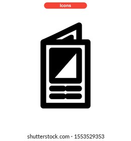 brochure icon isolated sign symbol vector illustration - high quality black style vector icons
