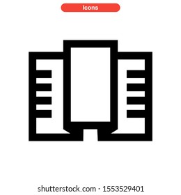 brochure icon isolated sign symbol vector illustration - high quality black style vector icons
