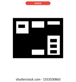 brochure icon isolated sign symbol vector illustration - high quality black style vector icons
