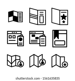 brochure icon isolated sign symbol vector illustration - Collection of high quality black style vector icons
