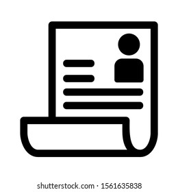 brochure icon isolated sign symbol vector illustration - high quality black style vector icons
