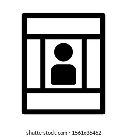 brochure icon isolated sign symbol vector illustration - high quality black style vector icons
