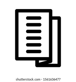 brochure icon isolated sign symbol vector illustration - high quality black style vector icons
