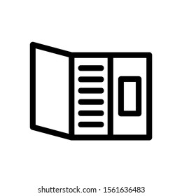 brochure icon isolated sign symbol vector illustration - high quality black style vector icons
