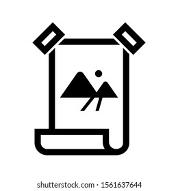 brochure icon isolated sign symbol vector illustration - high quality black style vector icons

