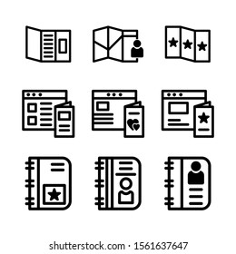 brochure icon isolated sign symbol vector illustration - Collection of high quality black style vector icons
