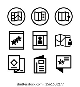 brochure icon isolated sign symbol vector illustration - Collection of high quality black style vector icons
