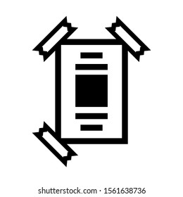 brochure icon isolated sign symbol vector illustration - high quality black style vector icons
