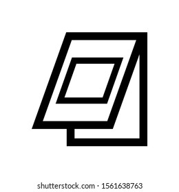 brochure icon isolated sign symbol vector illustration - high quality black style vector icons
