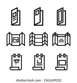 brochure icon isolated sign symbol vector illustration - Collection of high quality black style vector icons
