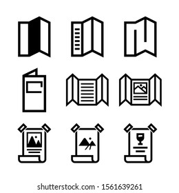 brochure icon isolated sign symbol vector illustration - Collection of high quality black style vector icons
