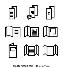 brochure icon isolated sign symbol vector illustration - Collection of high quality black style vector icons
