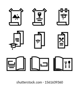 brochure icon isolated sign symbol vector illustration - Collection of high quality black style vector icons
