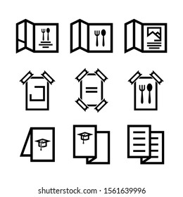 brochure icon isolated sign symbol vector illustration - Collection of high quality black style vector icons
