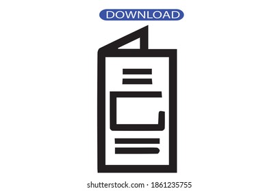 brochure icon or logo isolated sign symbol vector illustration - high quality black style vector icons.