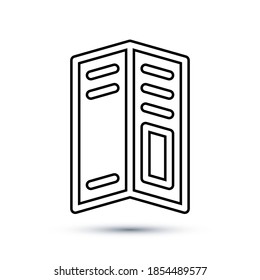 Brochure icon vector design with editable stroke. Eps 10 vector illustration.