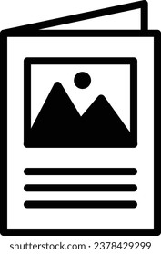 brochure icon vector document symbol