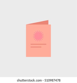 Brochure icon,flat design