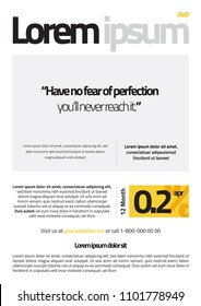 Brochure layout design