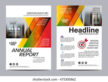Brochure Layout design template. Annual Report Flyer Leaflet cover Presentation Modern background. illustration vector in A4 size