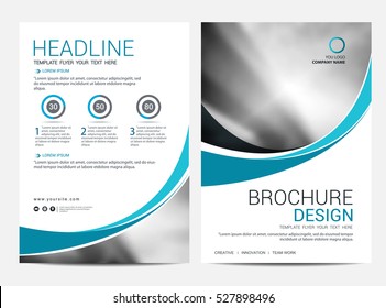 Brochure Layout Design Template, Annual report Flyer Template