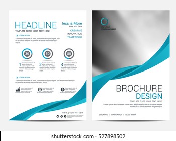 Brochure Layout Design Template, Annual report Flyer Template