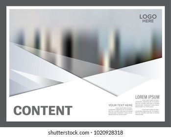 Brochure Layout design template. Black and white flyer. Annual Report Leaflet cover. Presentation Modern background. illustration vector in A4 size