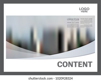 Brochure Layout design template. Black and white flyer. Annual Report Leaflet cover. Presentation Modern background. illustration vector in A4 size
