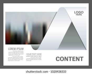 Brochure Layout design template. Black and white flyer. Annual Report Leaflet cover. Presentation Modern background. illustration vector in A4 size