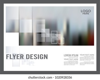 Brochure Layout design template. Black and white flyer. Annual Report Leaflet cover. Presentation Modern background. illustration vector in A4 size