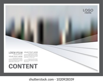 Brochure Layout design template. Black and white flyer. Annual Report Leaflet cover. Presentation Modern background. illustration vector in A4 size