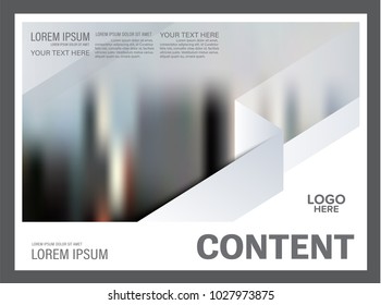 Brochure Layout design template. Black and white flyer. Annual Report Leaflet cover. Presentation Modern background. illustration vector in A4 size