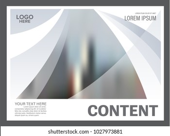 Brochure Layout design template. Black and white flyer. Annual Report Leaflet cover. Presentation Modern background. illustration vector in A4 size