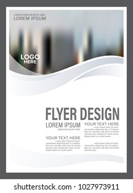 Brochure Layout design template. Black and white flyer. Annual Report Leaflet cover. Presentation Modern background. illustration vector in A4 size