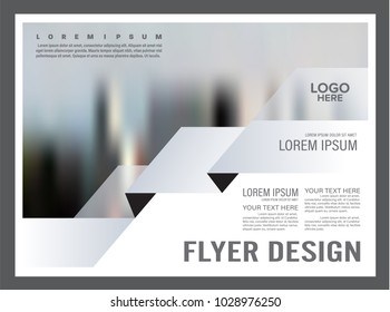 Brochure Layout design template. Black and white flyer. Annual Report Leaflet cover. Presentation Modern background. illustration vector in A4 size