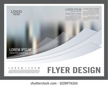 Brochure Layout design template. Black and white flyer. Annual Report Leaflet cover. Presentation Modern background. illustration vector in A4 size
