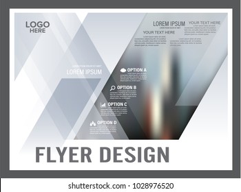 Brochure Layout design template. Black and white flyer. Annual Report Leaflet cover. Presentation Modern background. illustration vector in A4 size