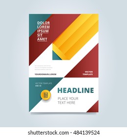 Brochure layout design vector illustration. 